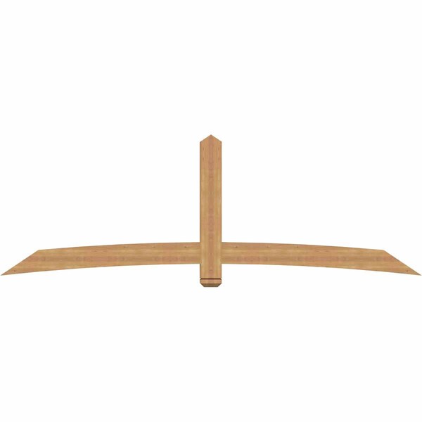 Ekena Millwork Bellingham Timber Gable Bracket, Western Red Cedar, 108"W x 36"H x 3 1/2"D x 5 1/2"F, 8/12 Pitch GBW108X36X0406BEL00SWR - main